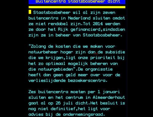 Nieuws omtrent de Buitencentra!